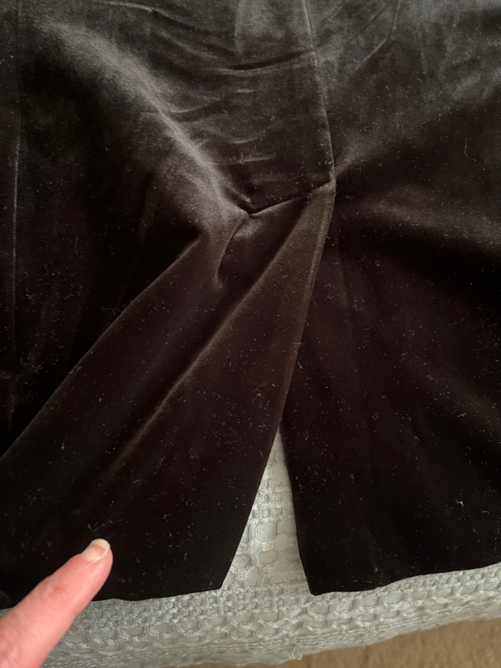 INC International Concepts Black Velvet Blazer - Picture 3 of 4